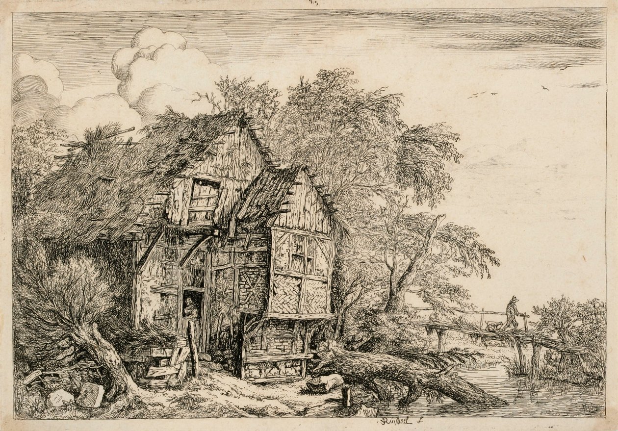 Ponte di legno da Jacob van Ruisdael