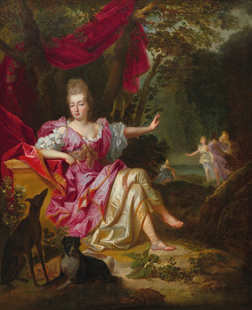 "Ritratto di donna come Diana da Jacob van Schuppen