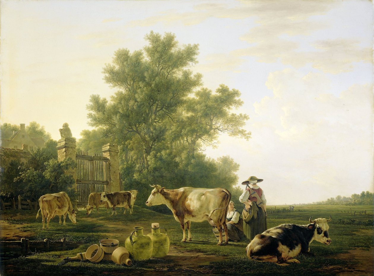 Ora della mungitura da Jacob van Strij
