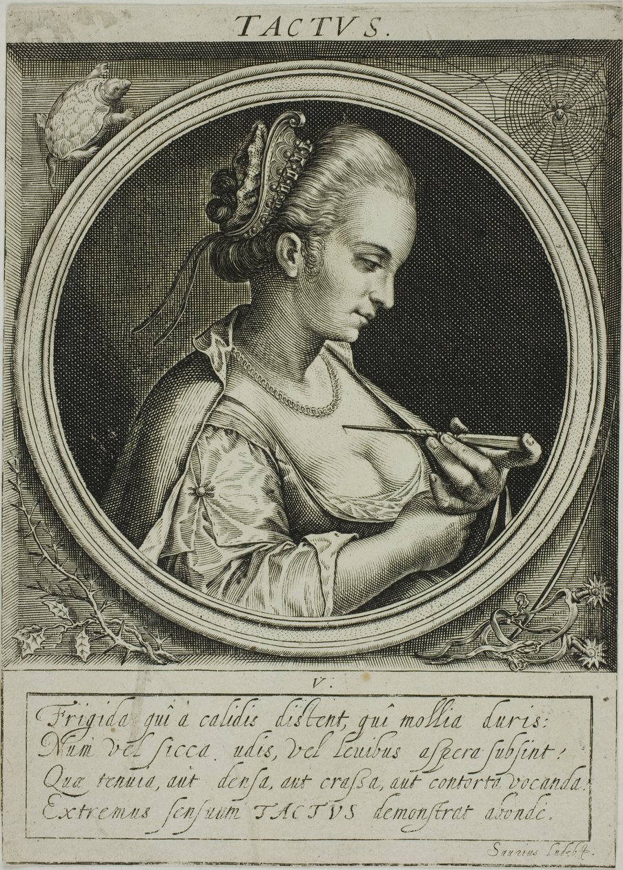 Il sentimento, piatto cinque da I cinque sensi da Jacob van der Heyden