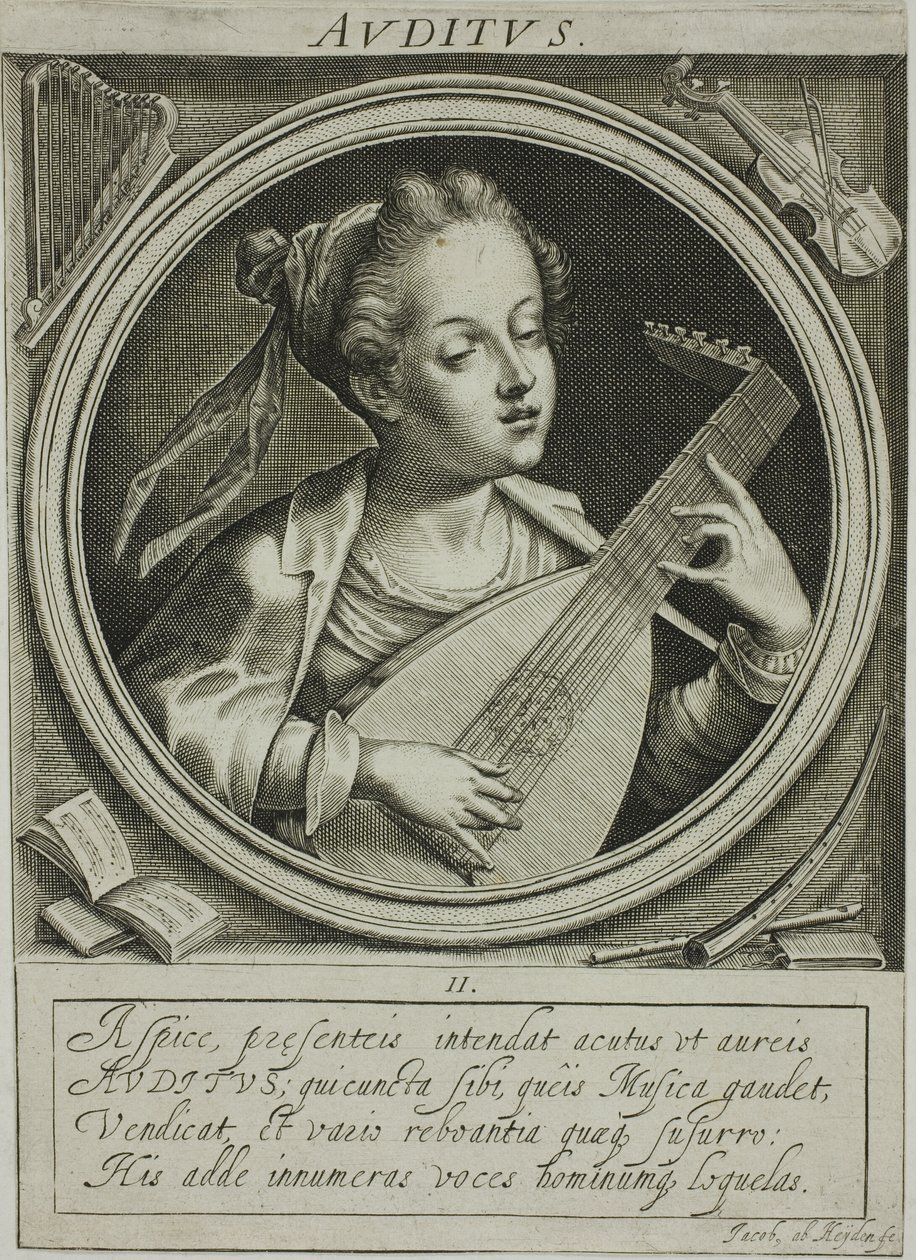 Il suono, secondo piatto de I cinque sensi da Jacob van der Heyden