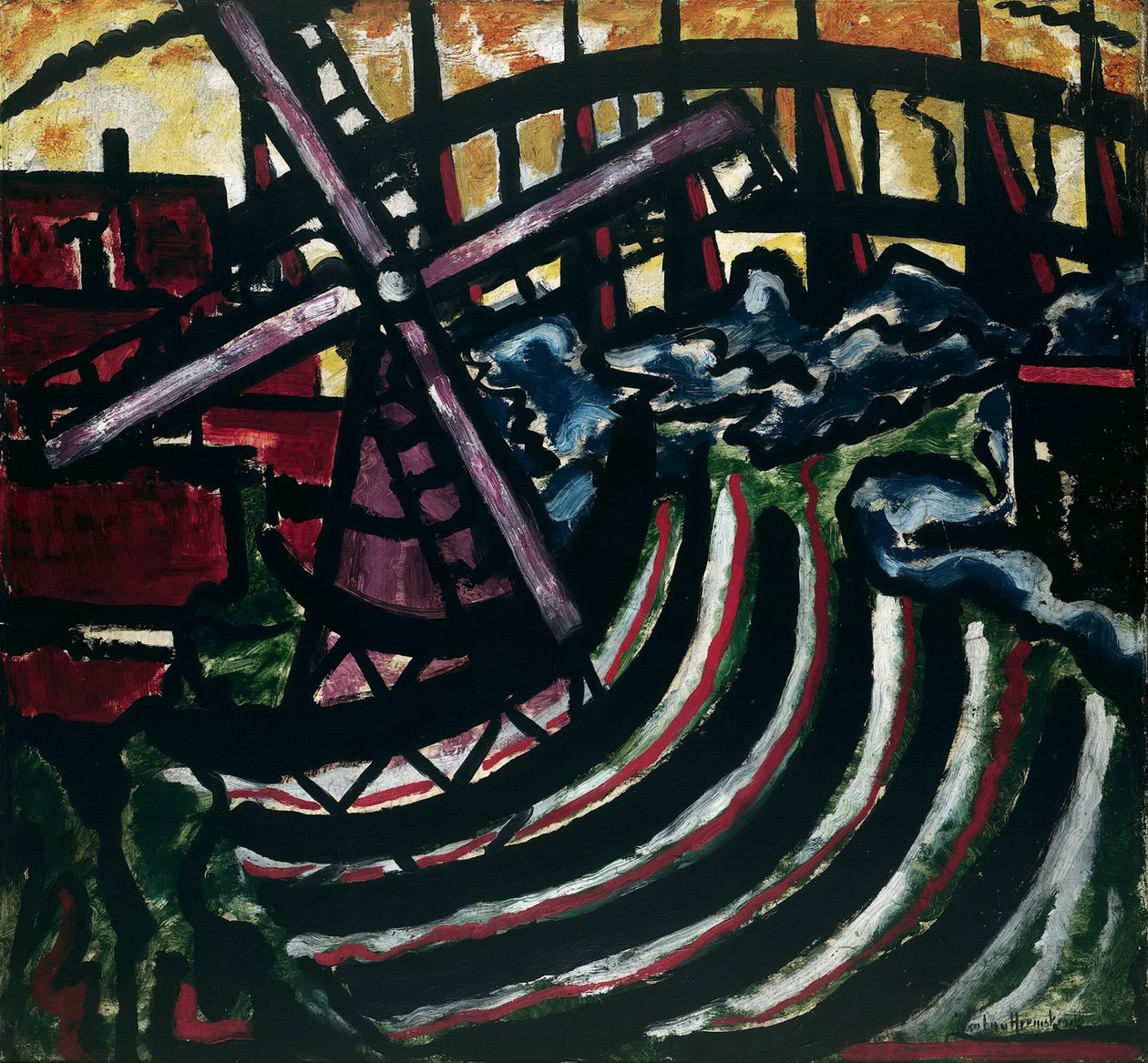 Il mulino olandese, 1916 da Jacoba Berendina van Heemskerck van Beest