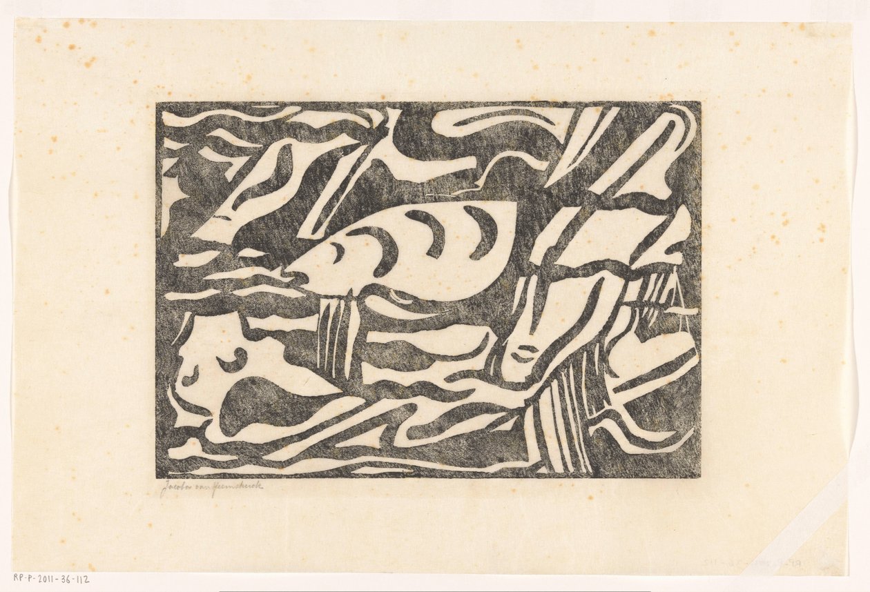 Composizione XIII (titolo originale) da Jacoba van Heemskerck (signed by artist)