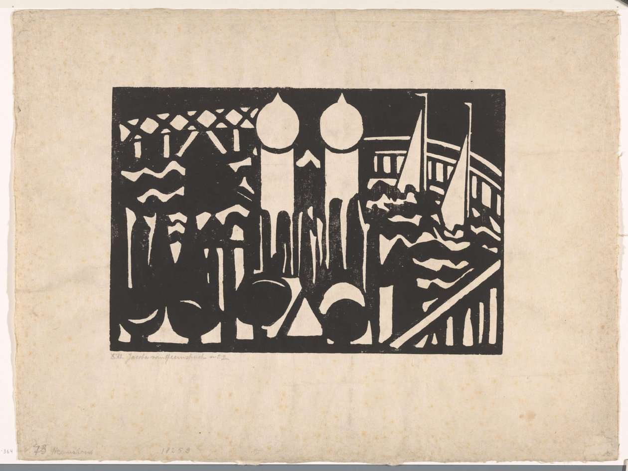 Composizione XVI n. 2 da Jacoba van Heemskerck (signed by artist)