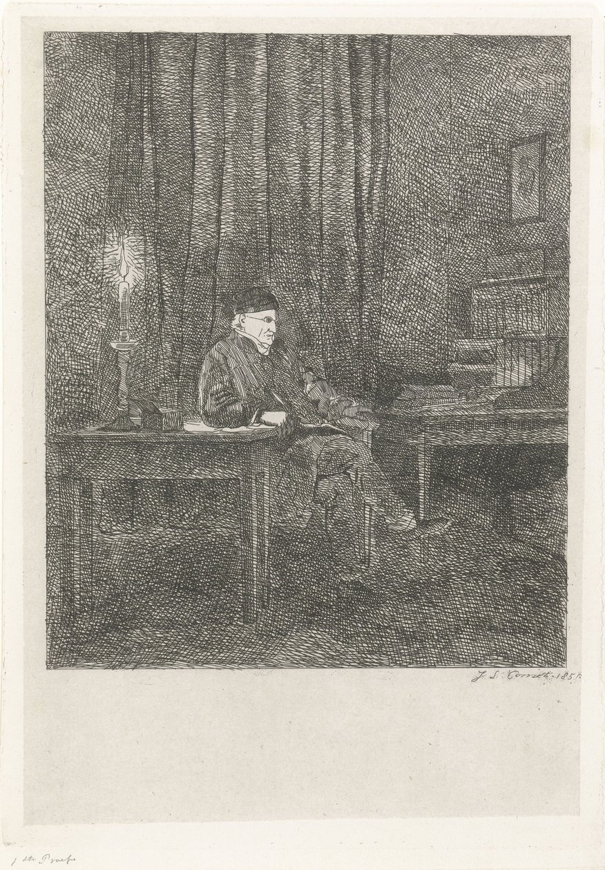 Ritratto di David Pièrre Giottino Humbert de Superville da Jacobus Ludovicus Cornet