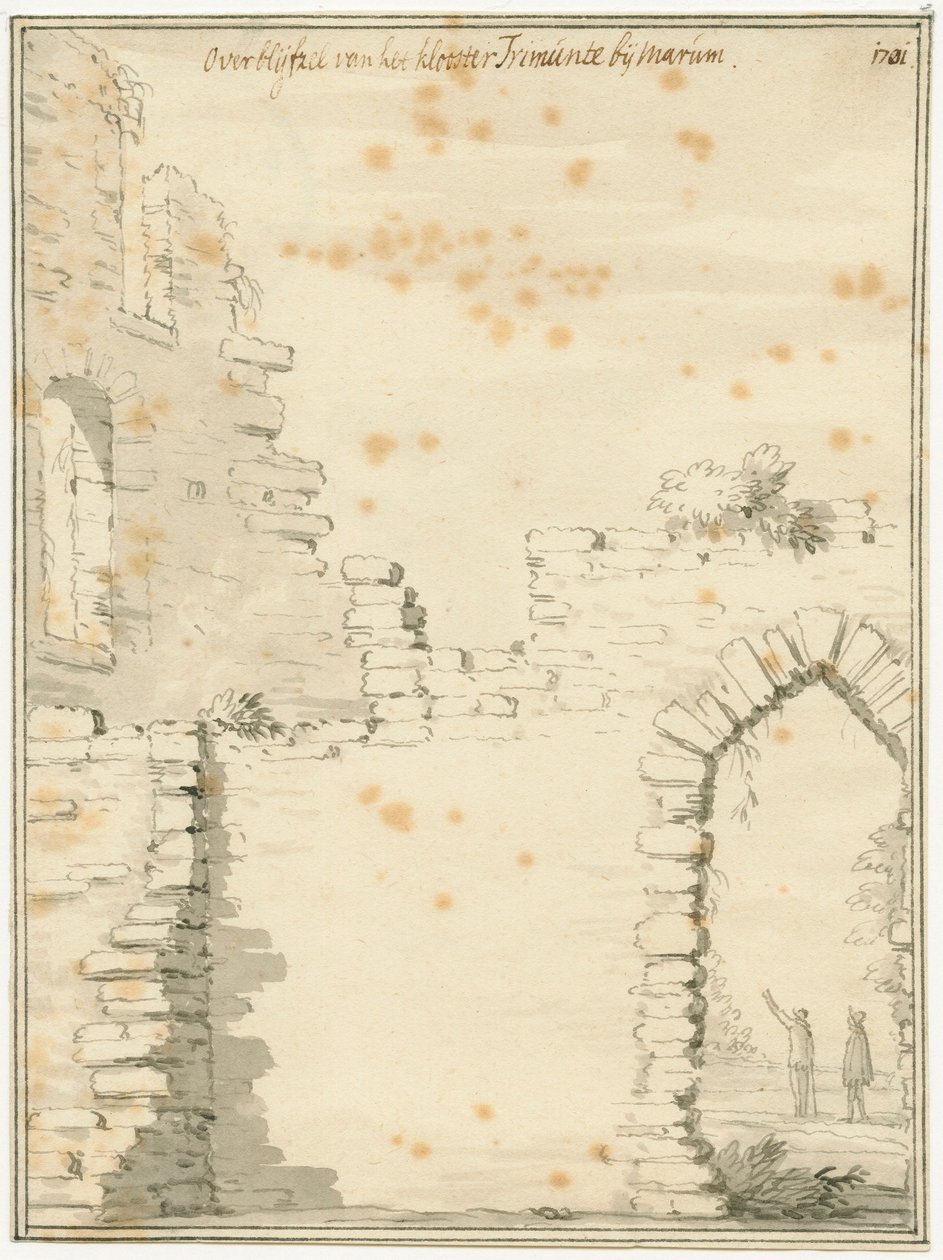 Rovina del monastero Trimunt vicino al villaggio di Marum da Jacobus Stellingwerff