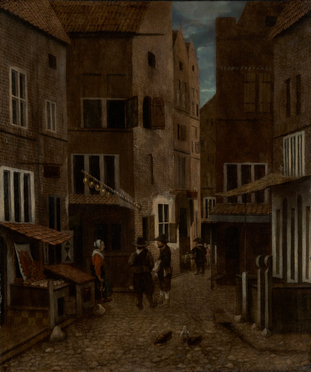 Scena di strada da Jacobus Vrel or Frel