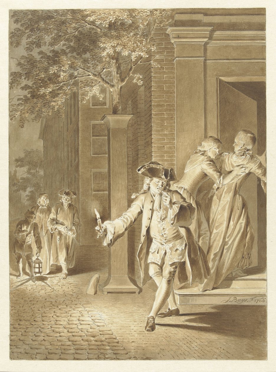 Scena da Lubbert Lubbertse, o il contadino nobilitato da Jacobus Buys