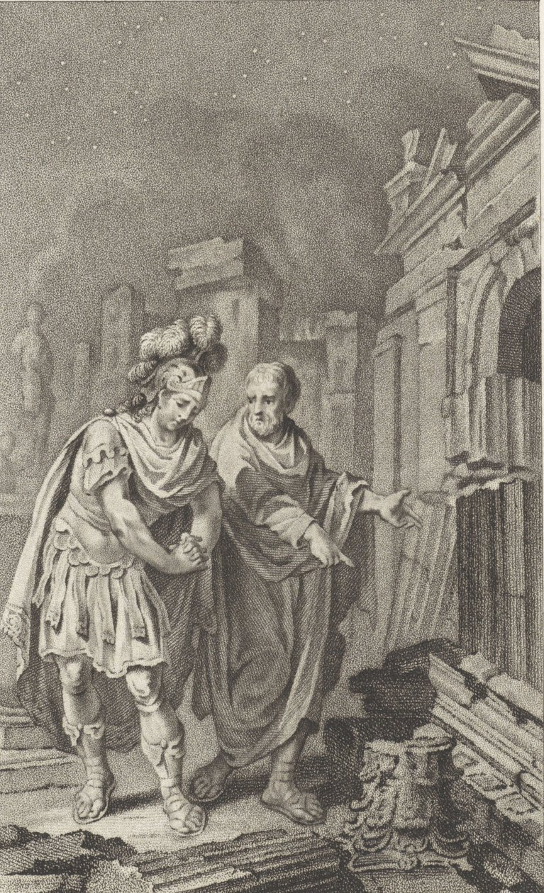 Scipione Emiliano davanti alle rovine di Cartagine in compagnia di Polibio, 1797 da Jacobus Buys