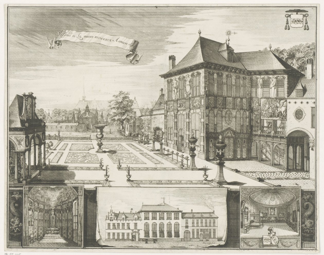 Veduta della casa di Rubens ad Anversa da Jacobus Harrewijn