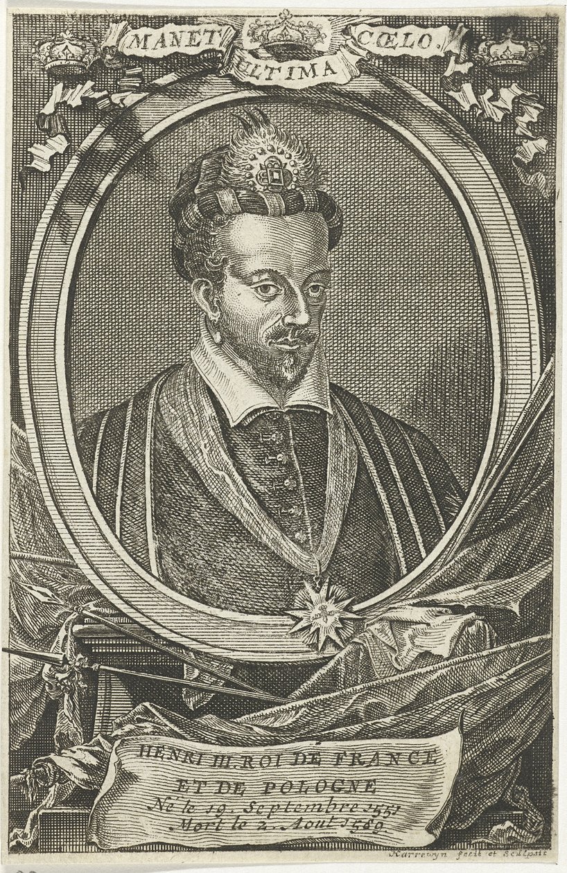 Ritratto di Enrico III di Francia, Re di Polonia e Granduca di Lituania da Jacobus Harrewijn
