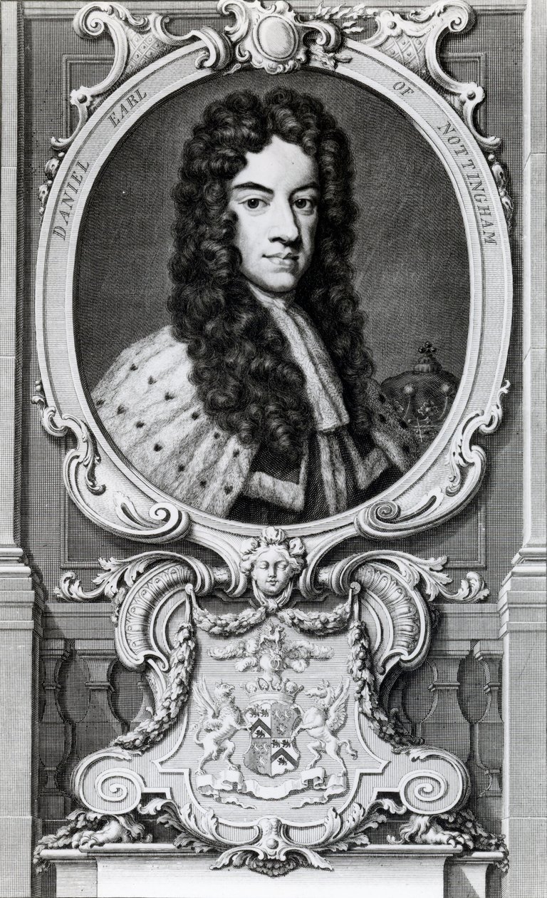 Daniel Finch, 2° conte di Nottingham e 7° conte di Winchilsea (1647-1730) da Jacobus Houbraken