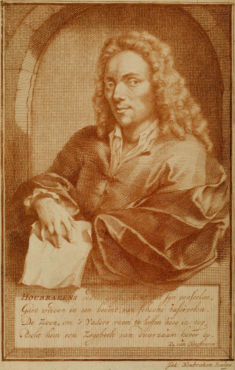 De Groote Schouburgh Der Nederlantsche Konstschilders En Schilderessen 1718 vol 1 ritratto dell