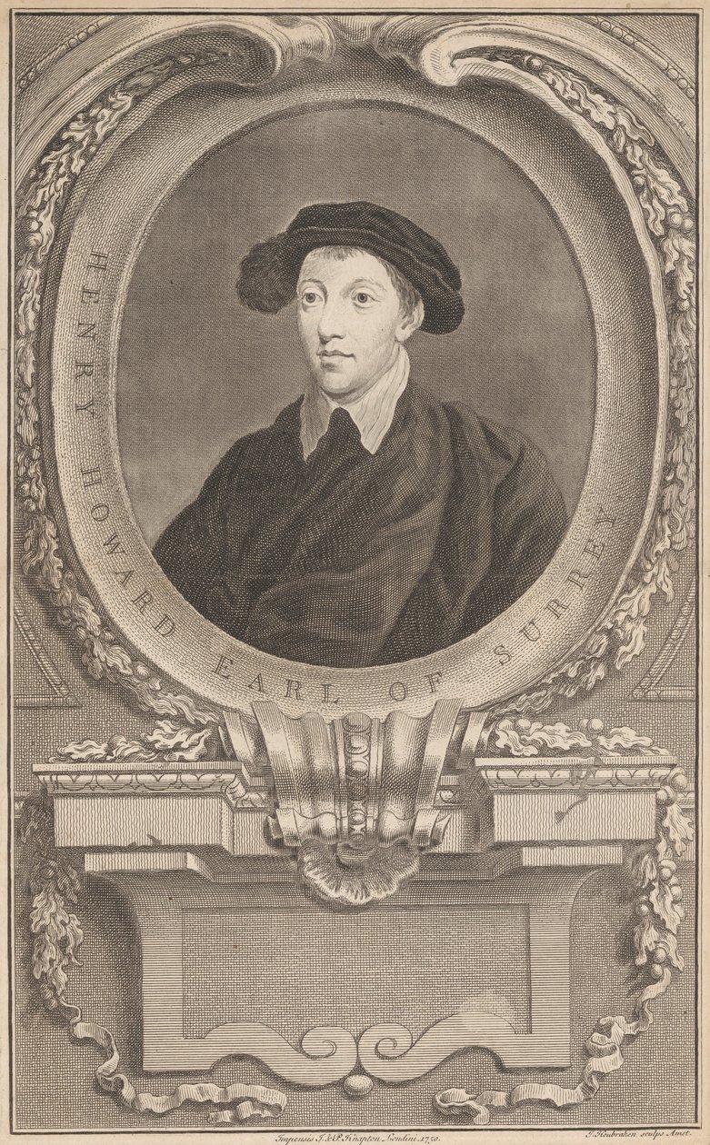 Henry Howard, conte di Surrey da Jacobus Houbraken
