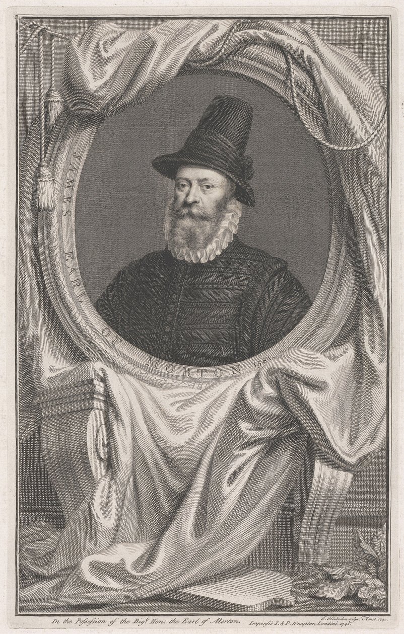 James Douglas, quarto conte di Morton, 1581 da Jacobus Houbraken