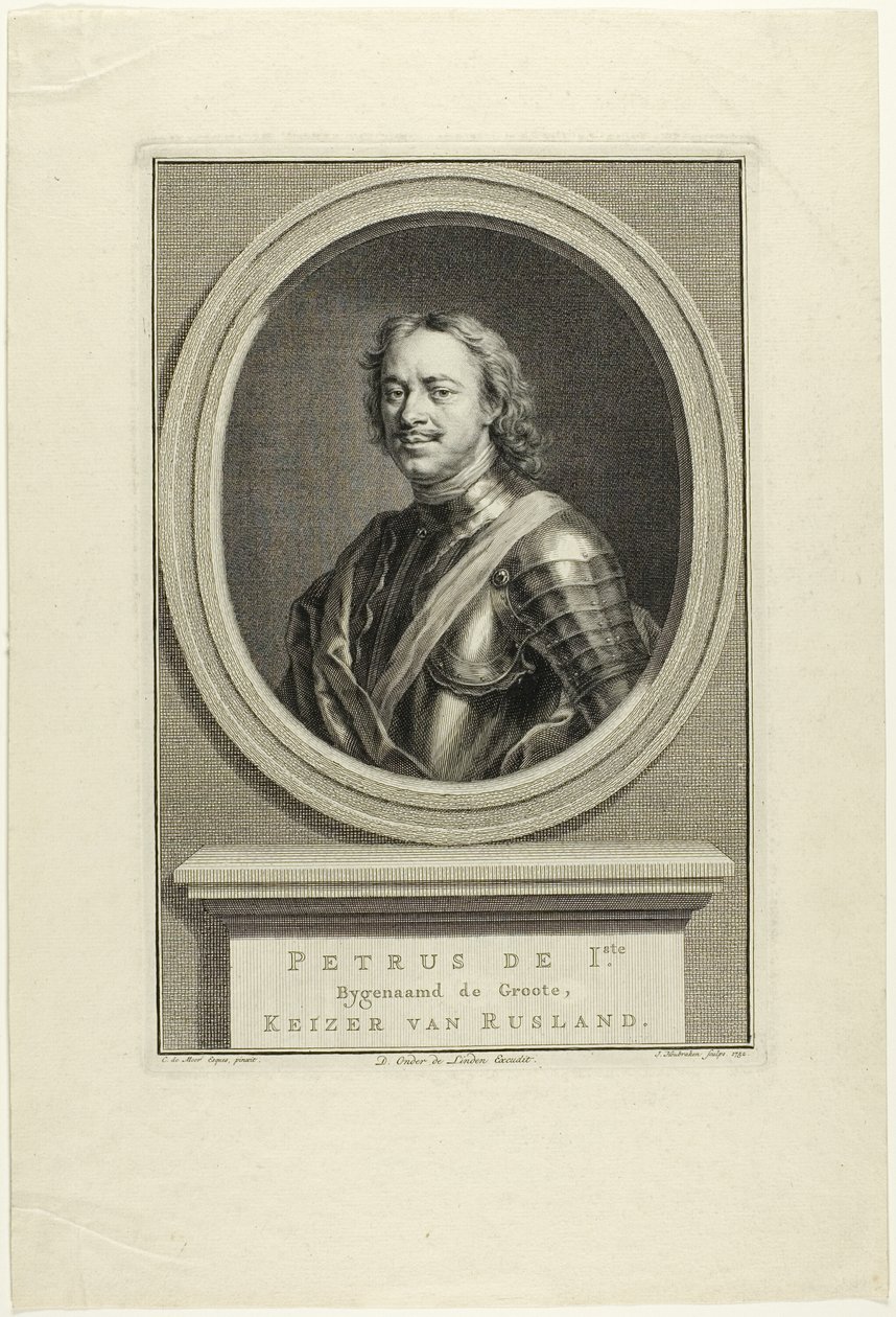 Pietro I di Russia da Jacobus Houbraken