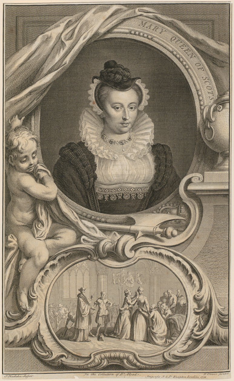 Ritratto della regina Maria di Scozia da Jacobus Houbraken