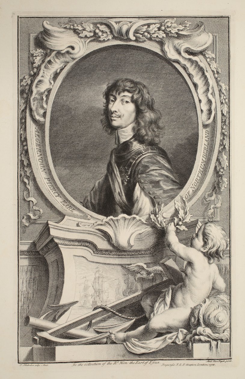 Ritratto di Algernon Percy, Conte di Northumberland, illustrazione da 