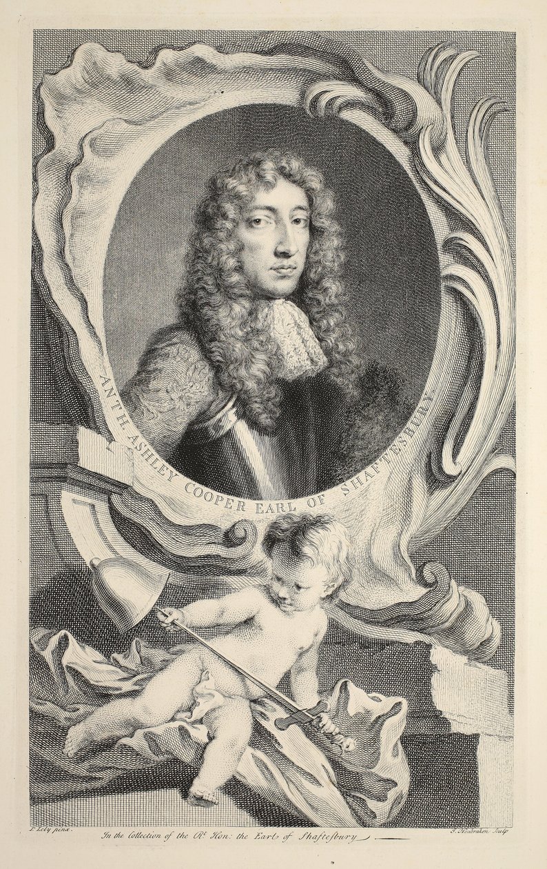 Ritratto di Anthony Ashley Cooper, Conte di Shaftesbury, illustrazione da 