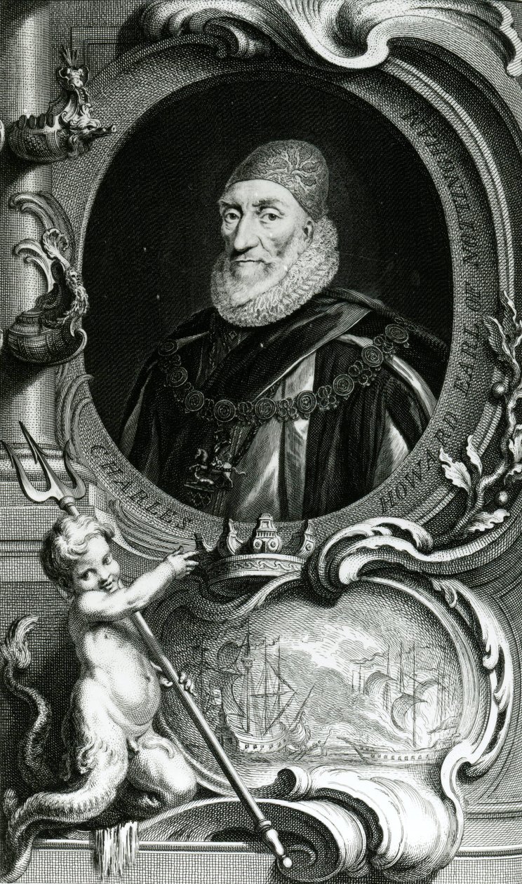 Ritratto di Charles Howard, Conte di Nottingham, illustrazione da 