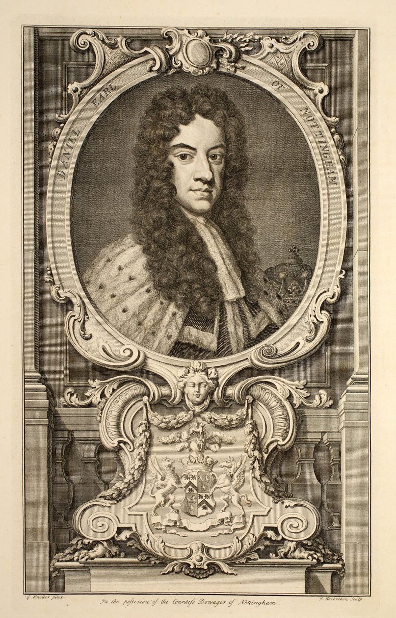 Ritratto di Daniel, Conte di Nottingham, illustrazione da 