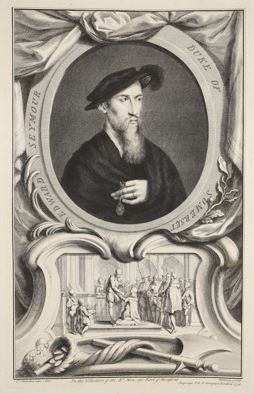 Ritratto di Edward Seymour, Duca di Somerset, illustrazione da 