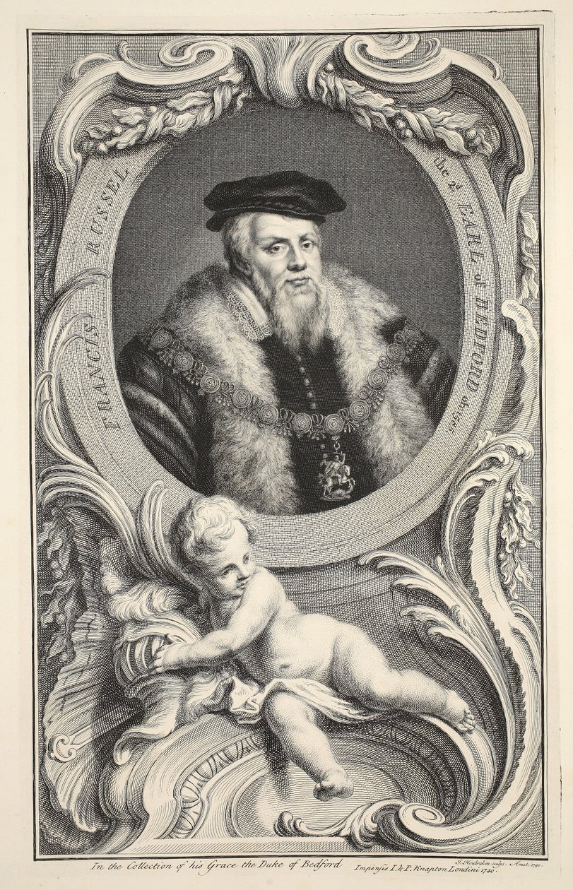 Ritratto di Francis Russell, illustrazione da 