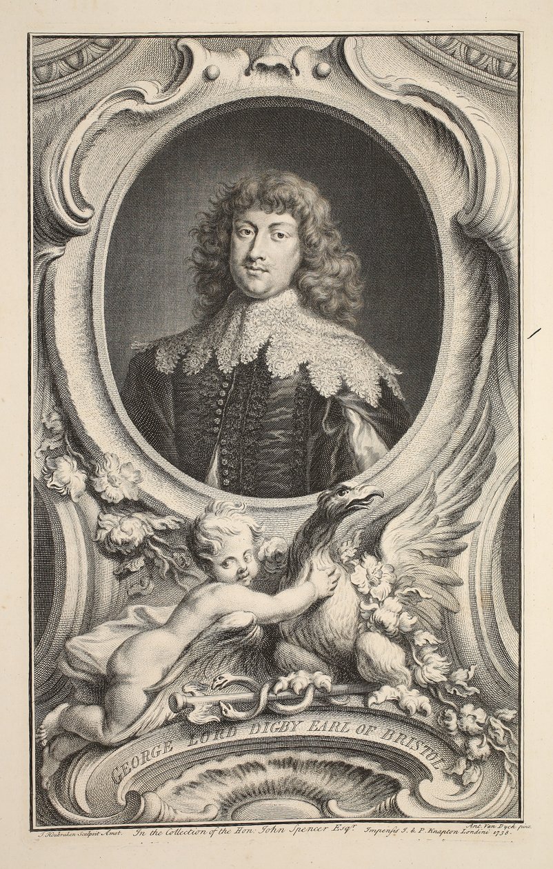 Ritratto di George, Lord Digby, Conte di Bristol, illustrazione da 
