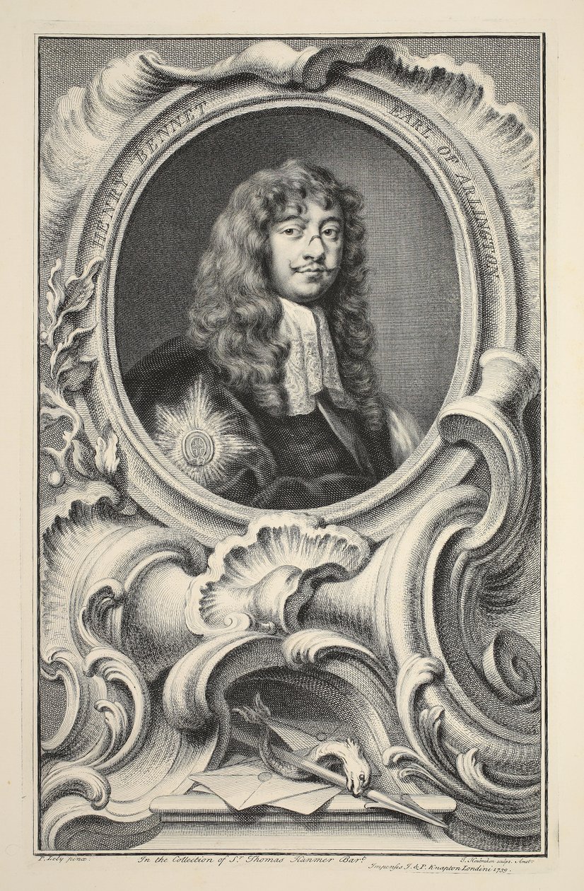 Ritratto di Henry Bennet, Conte di Arlington, illustrazione da 