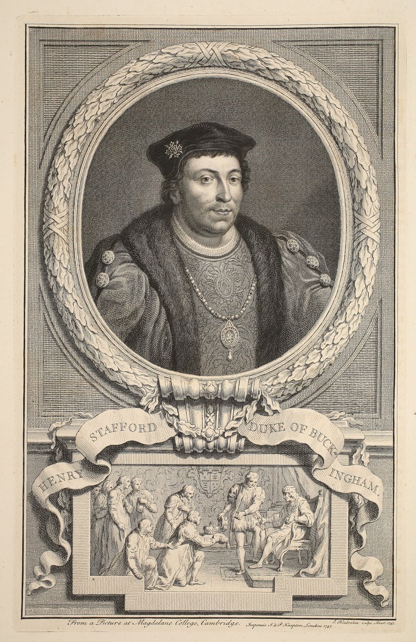 Ritratto di Henry Stafford, Duca di Buckingham, illustrazione da 