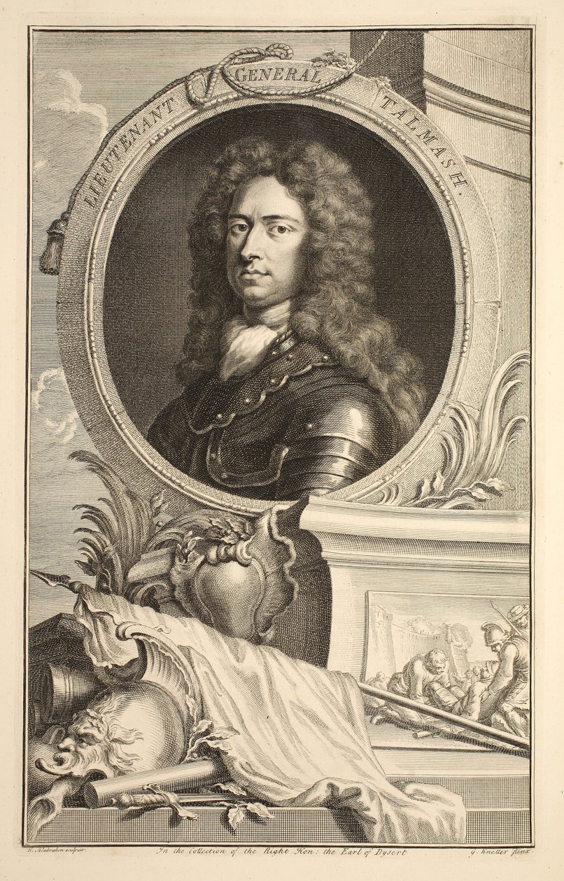 Ritratto del tenente generale Talmash, illustrazione da 