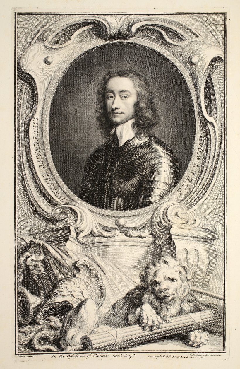 Ritratto del tenente generale Fleetwood, illustrazione da 