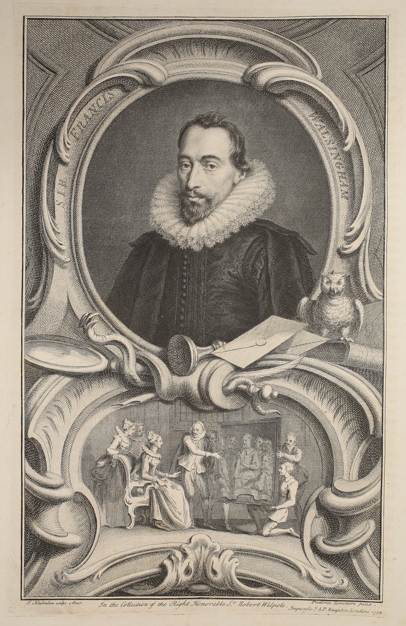 Ritratto di Sir Francis Walsingham, illustrazione da 