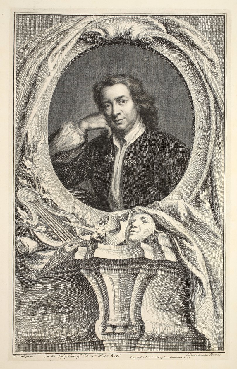 Ritratto di Thomas Otway, illustrazione da 