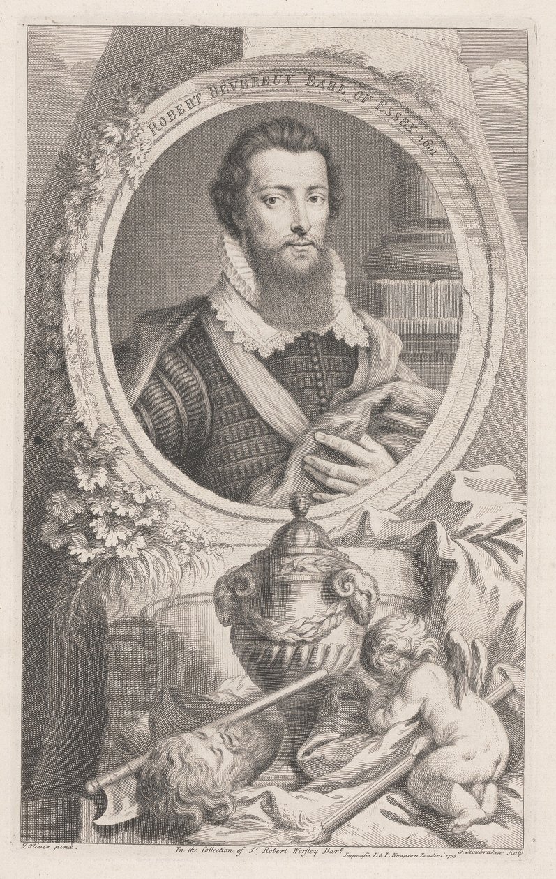 Robert Devereux, conte di Essex da Jacobus Houbraken