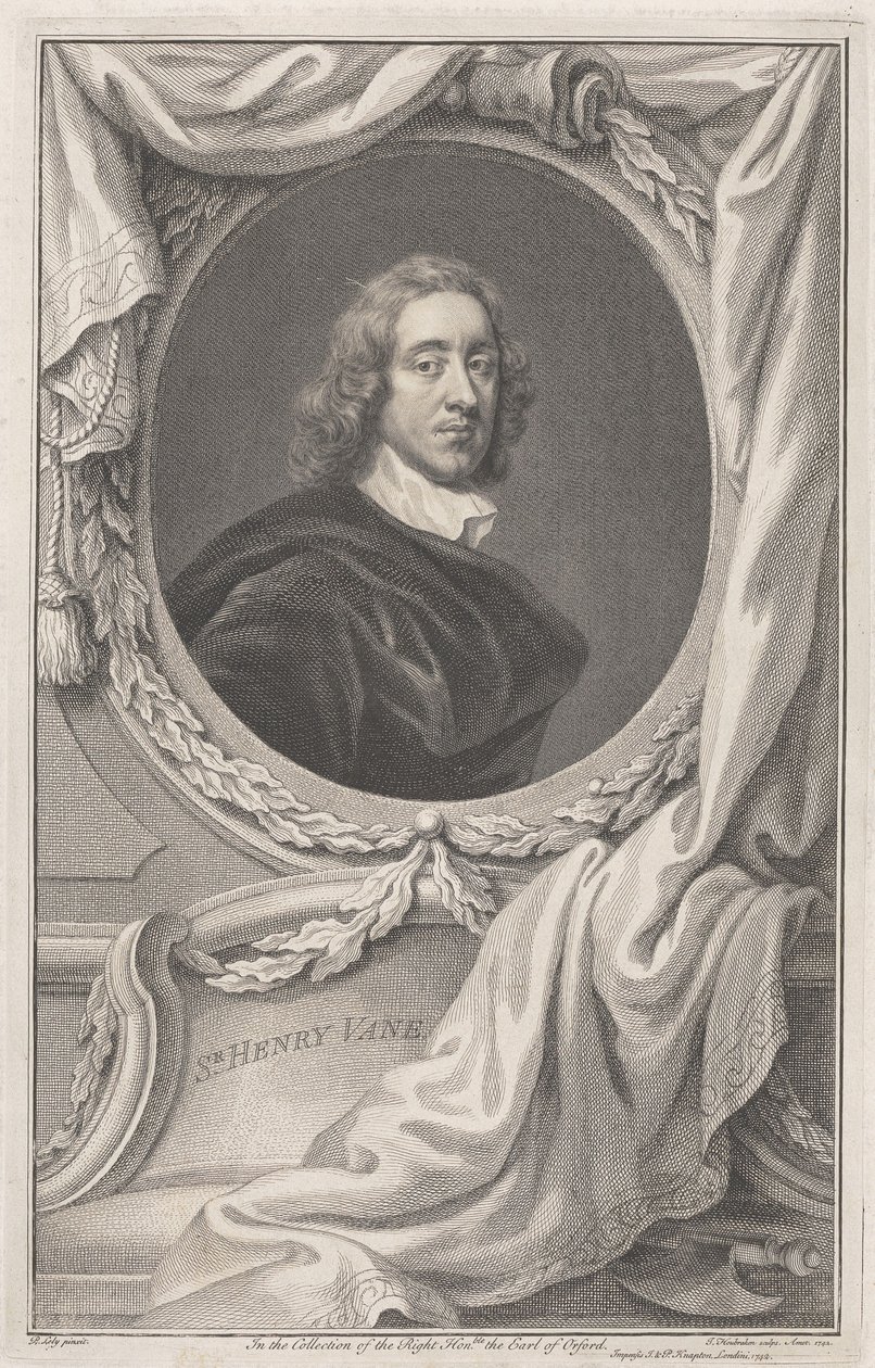 Sir Henry Vane da Jacobus Houbraken