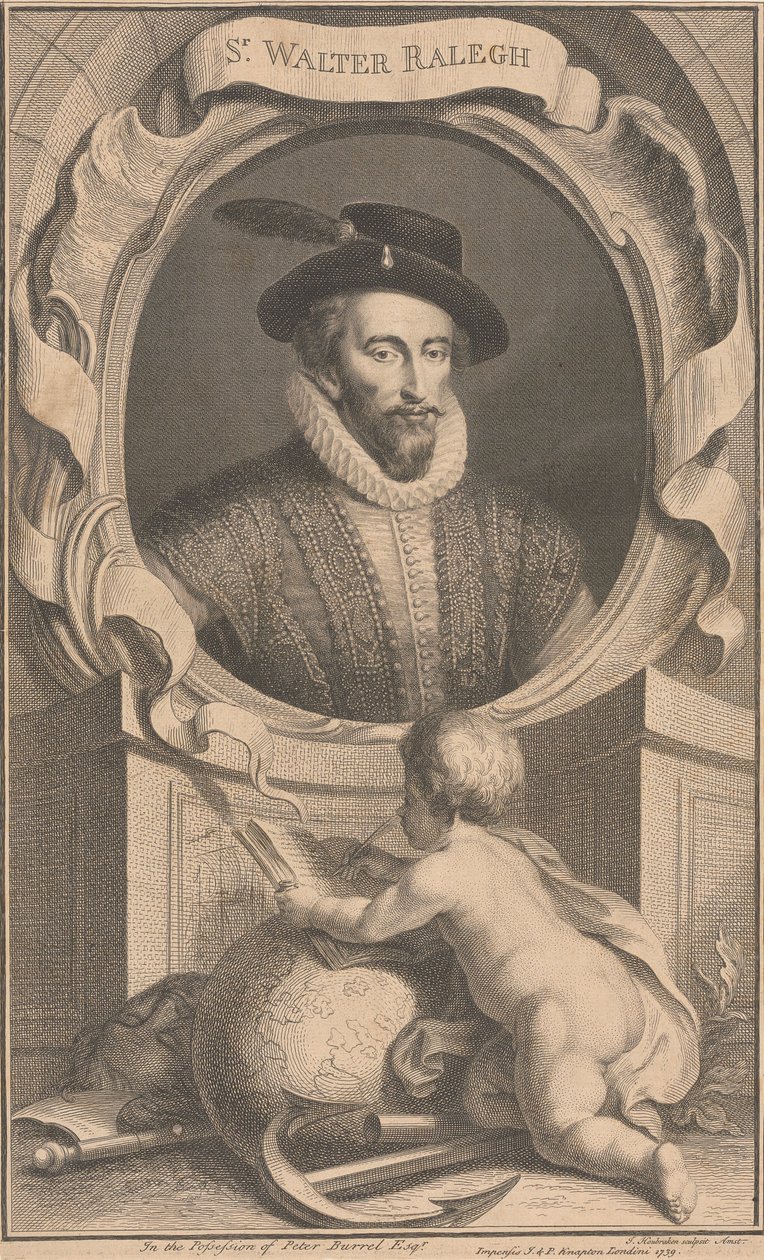 Sir Walter Ralegh da Jacobus Houbraken