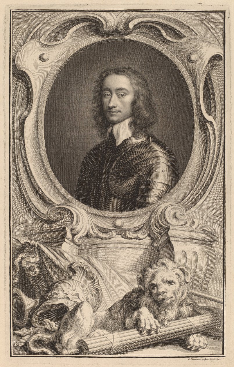 Generale Charles Fleetwood da Jacobus Houbraken after Robert Walker