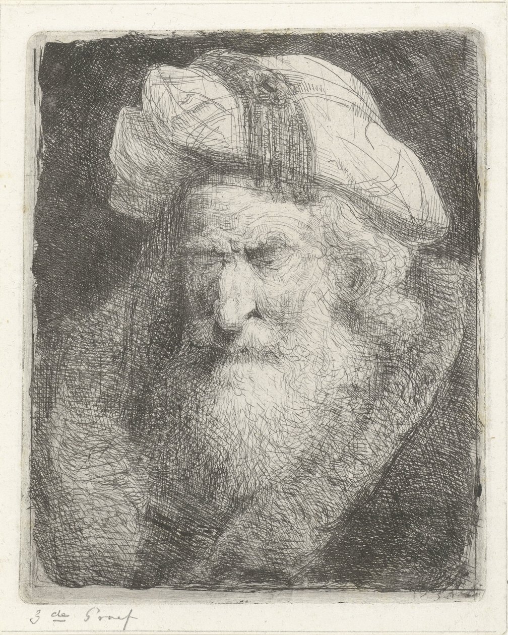 Vecchio con barba da Jacobus Ludovicus Cornet