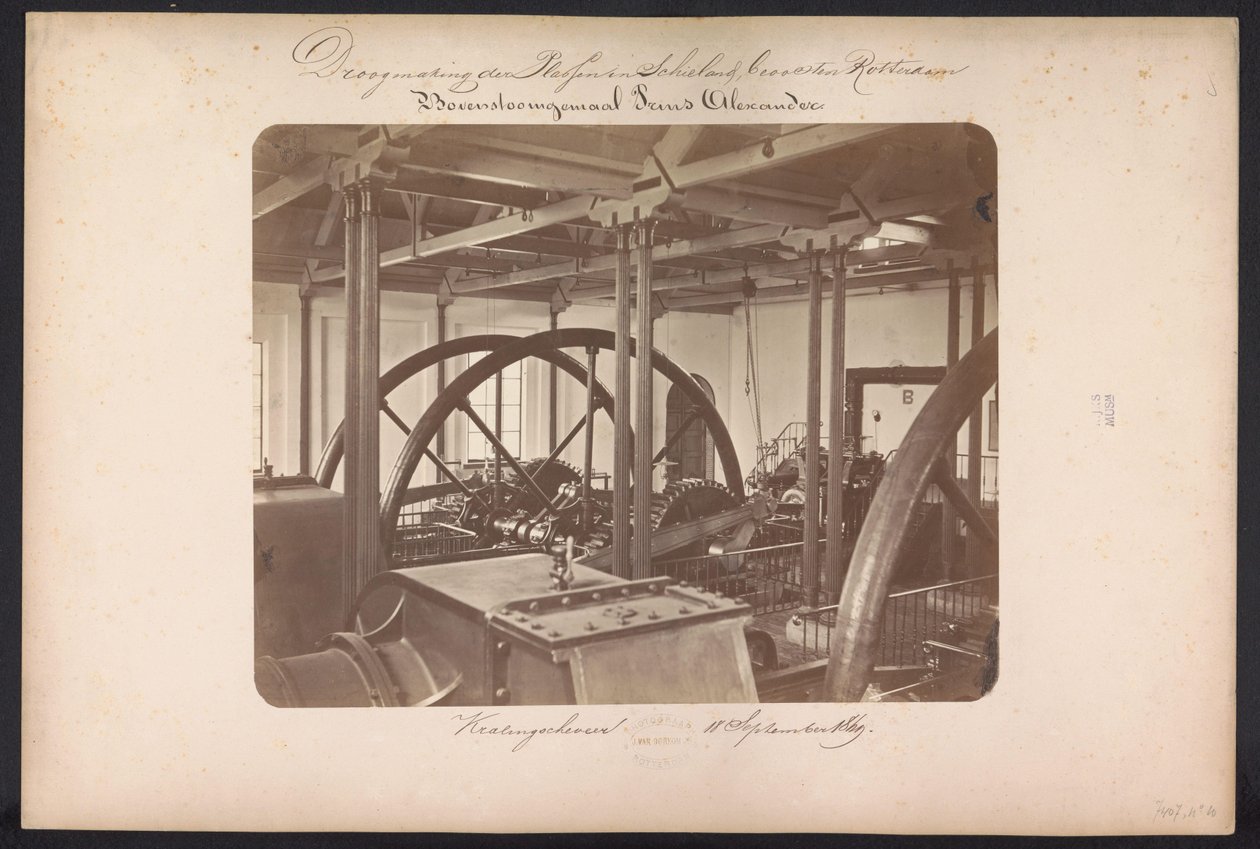 Bovenstoomgemaal Prins Alexander / Kralingscheveer 18 settembre 1869 da Jacobus van Gorkom jr.
