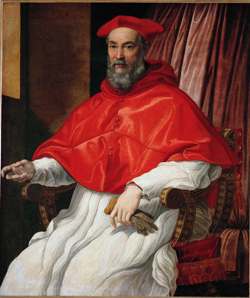Ritratto di cardinale ... (dipinto su tela) da Jacopino del Conte