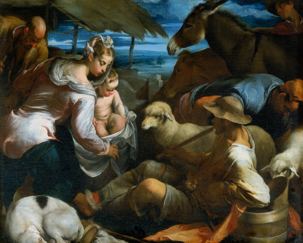 Adorazione dei pastori da Jacopo Bassano