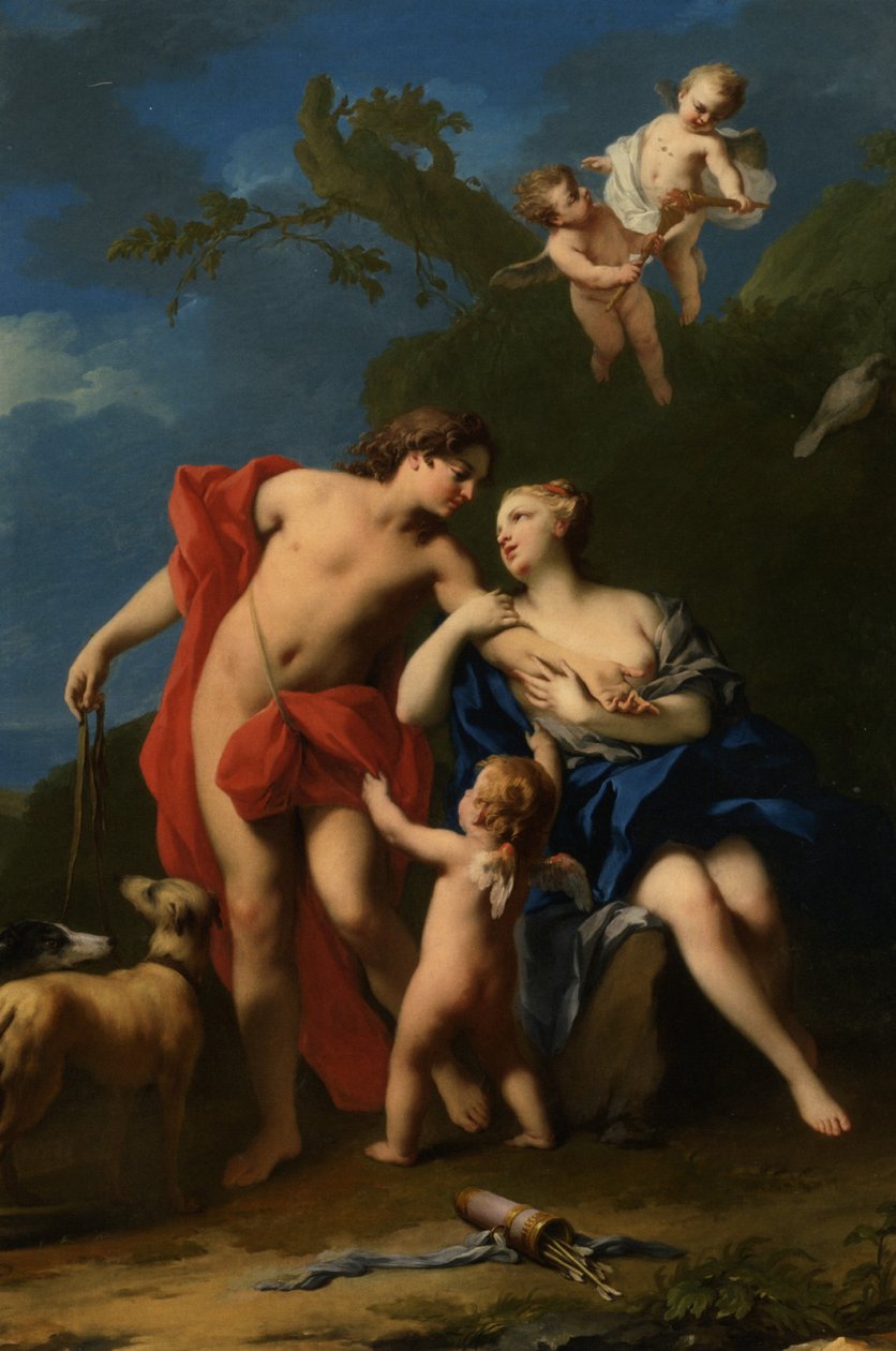 Venere e Adone da Jacopo Amigoni