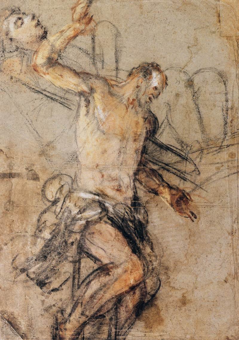 Il buon ladrone sulla croce da Jacopo Bassano