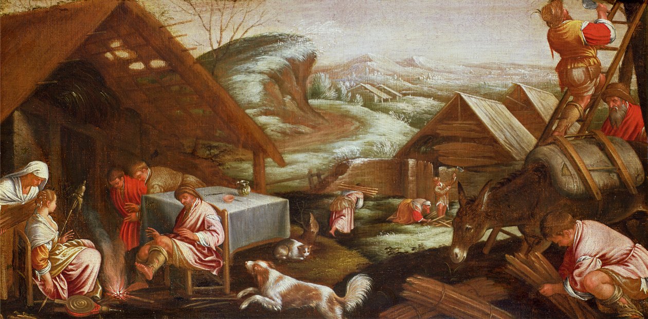 Scena invernale da Jacopo Bassano