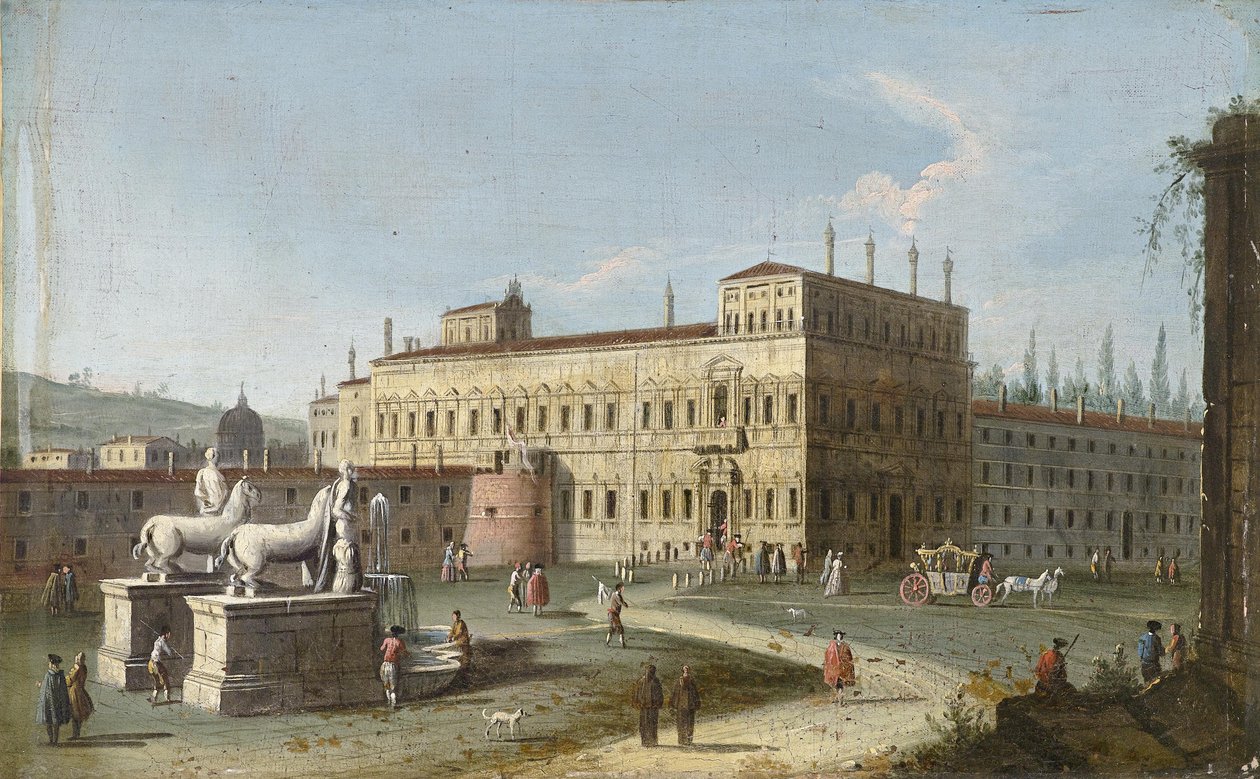 Veduta del Quirinale a Roma da Jacopo Fabris