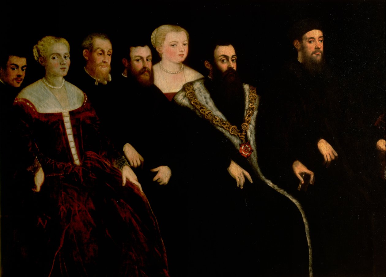 Sette membri della famiglia Soranzo da Jacopo Robusti Tintoretto