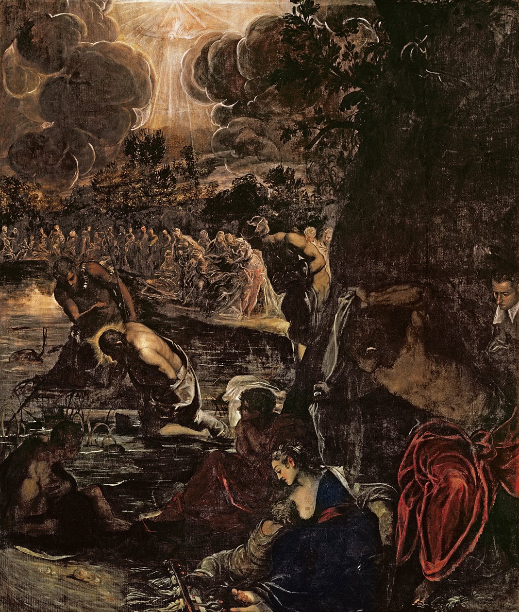 Il battesimo di Cristo da Jacopo Robusti Tintoretto