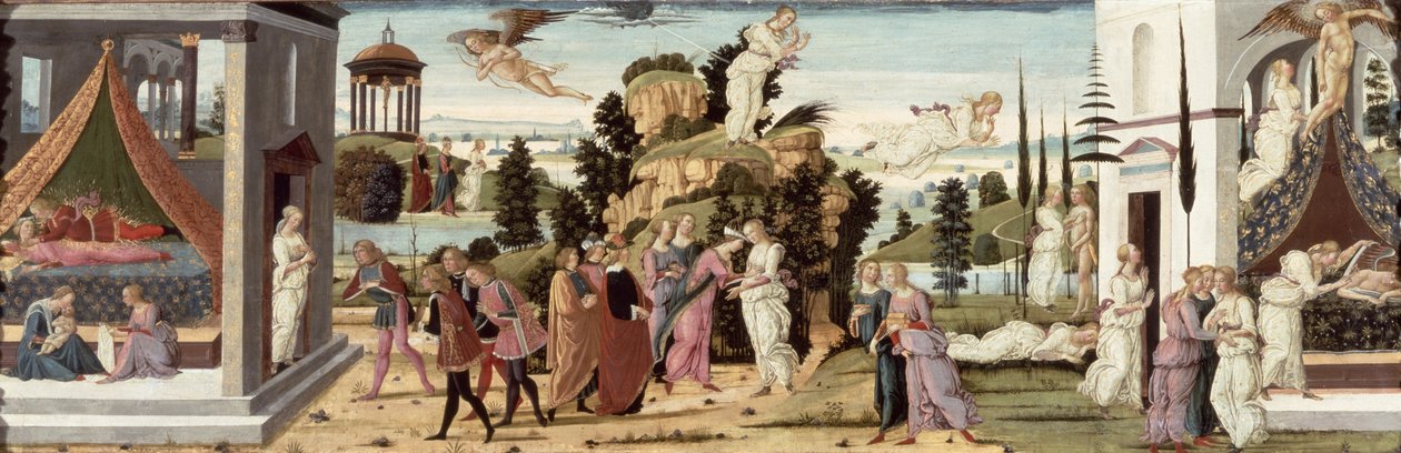 La storia di Cupido e Psiche (pannello) da Jacopo del Sellaio