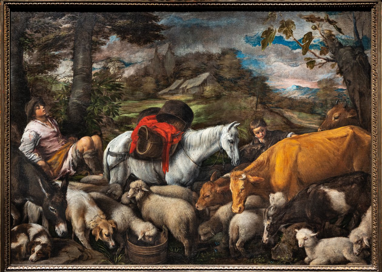 Pastorale (Il Cavallo Bianco) da Jacopo (1510 92) Bassano